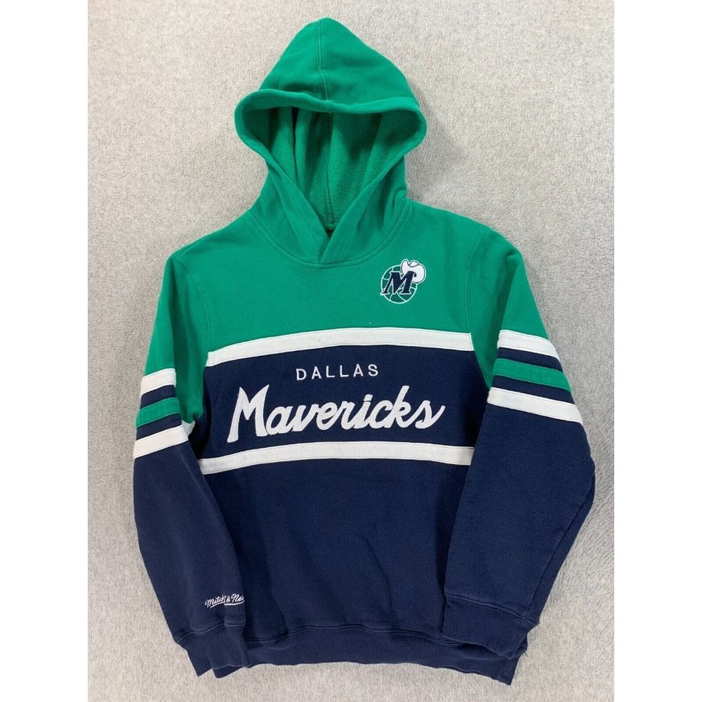 Dallas Mavericks Hardwood Classics NBA‎ Hoodie Sweatshirt (Boy's Large) Green